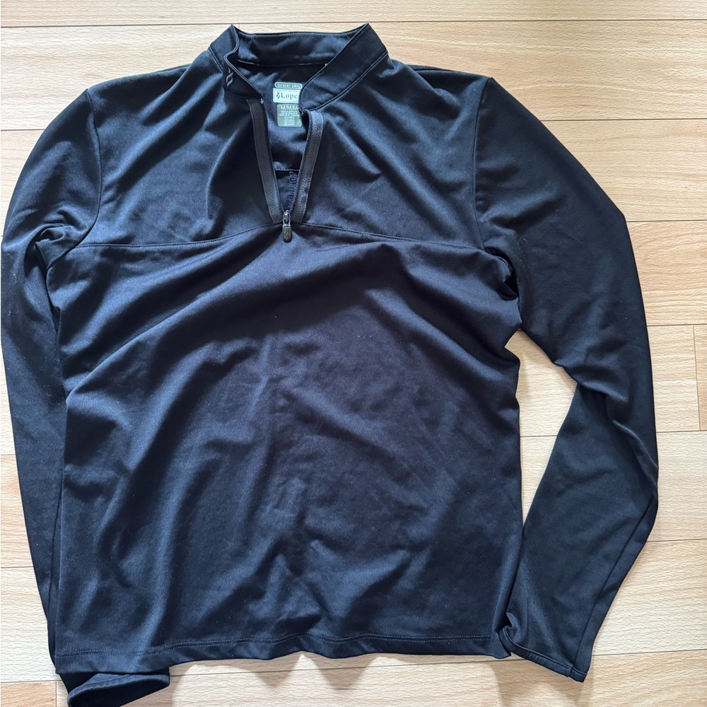 Lopez GolfBlack Quarter-Zip Pullover